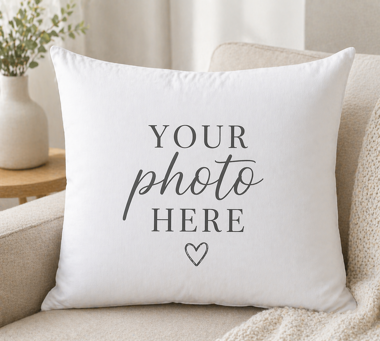 Personalised Photo Pillow – Custom Picture Cushion Gift