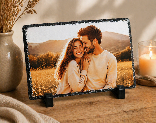 Personalised Photo Slate Gift- Rectangle (14x19cm &  20x30cm)