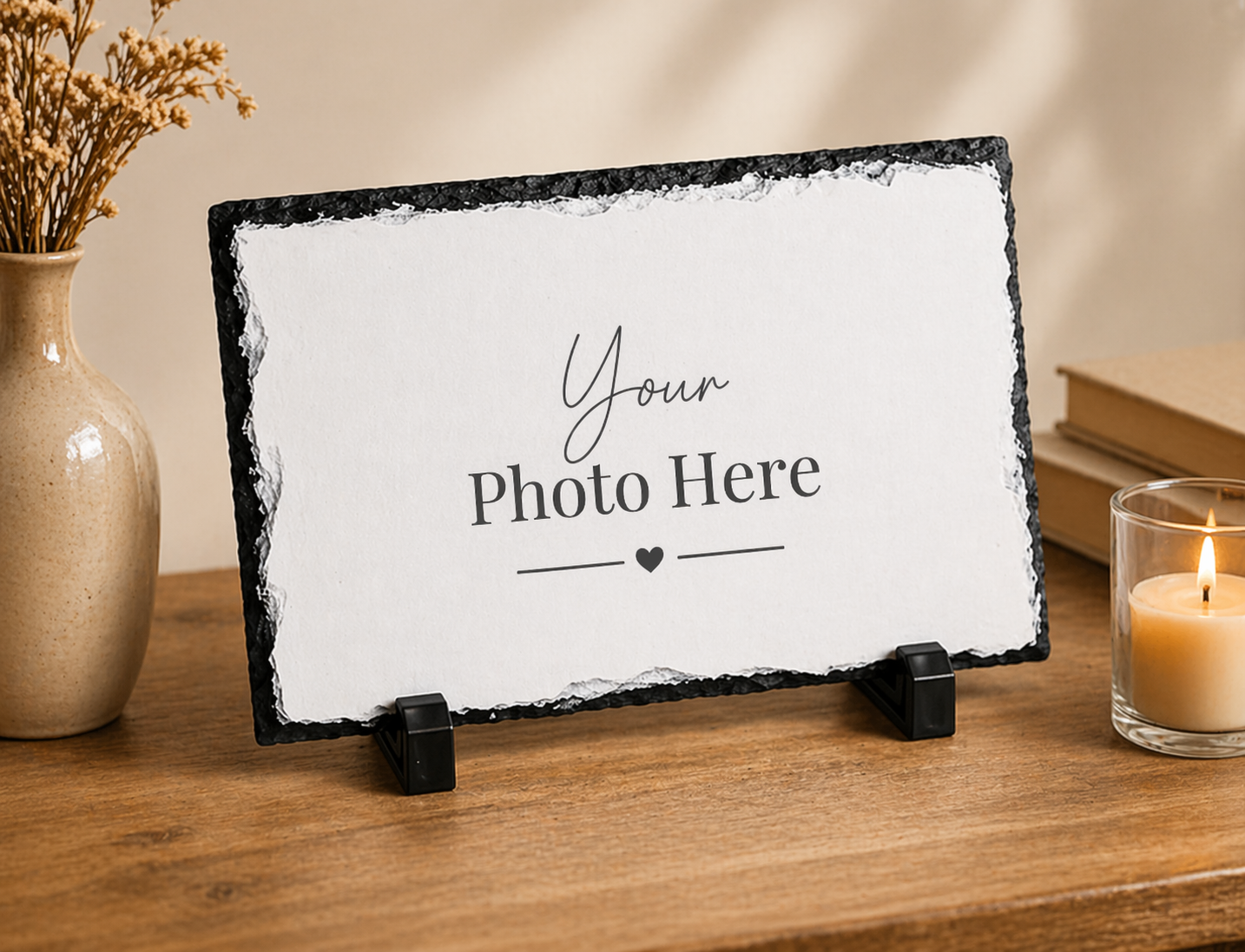 Personalised Photo Slate Gift- Rectangle (14x19cm &  20x30cm)
