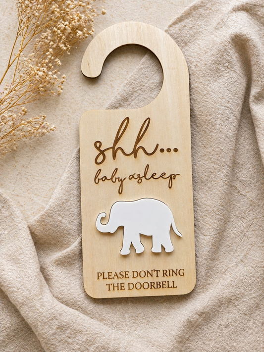 Baby Sleeping Door Sign
