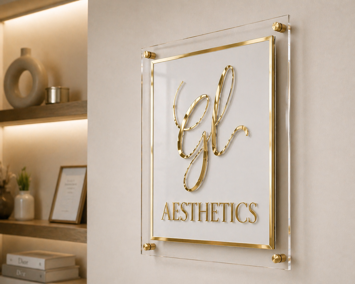 Custom Acrylic Business Sign – Personalised Wall Sign