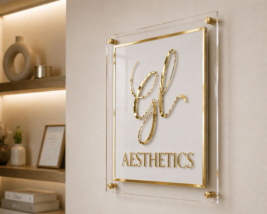 Custom Acrylic Business Sign – Personalised Wall Sign