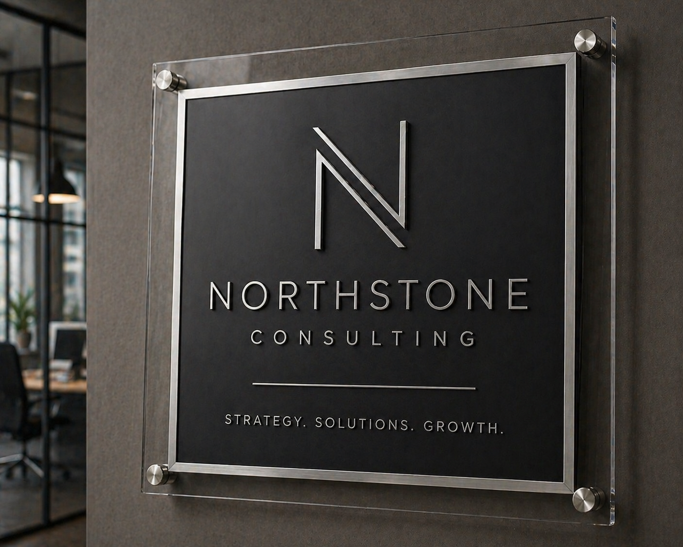 Custom Acrylic Business Sign – Personalised Wall Sign