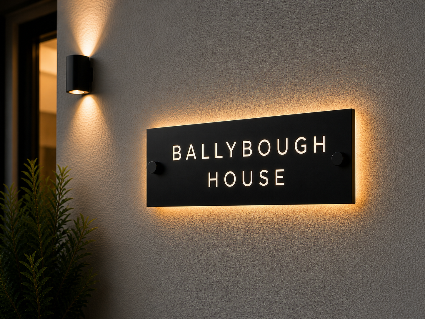 Custom Laser Cut House Sign | Modern Acrylic Address Sign | Cut Through Design