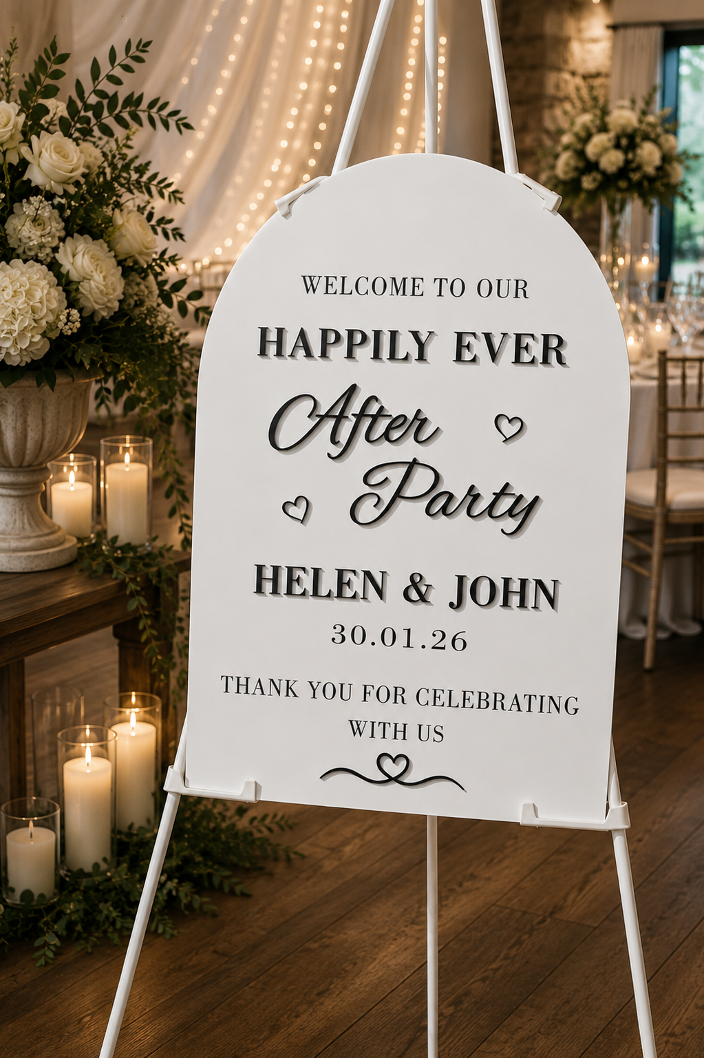 Personalised Happily Ever After Party Sign | Wedding After Party Sign