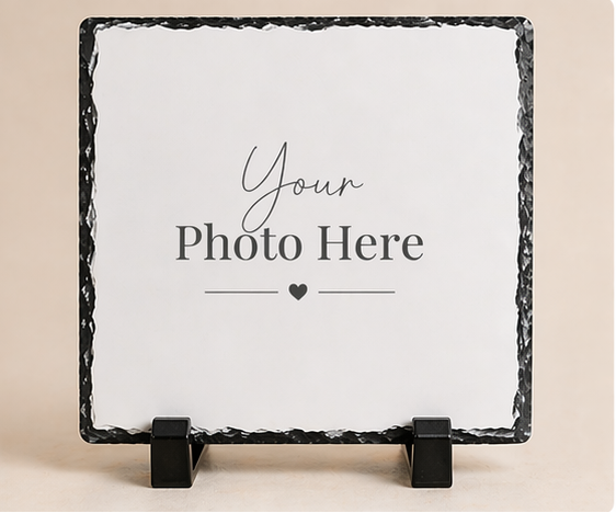 Personalised Photo Slate Gift- Square (30x30cm)
