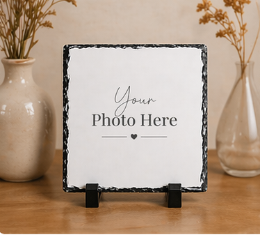 Personalised Photo Slate Gift- Square (30x30cm)